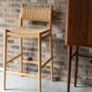 Dutchbone Cecile Barstool- Natural or Walnut from Accessories for the Home
