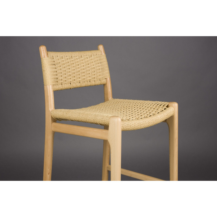 Dutchbone Cecile Barstool- Natural or Walnut from Accessories for the Home