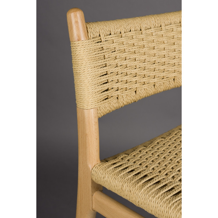 Dutchbone Cecile Barstool- Natural or Walnut from Accessories for the Home