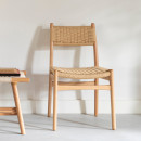 Dutchbone Cecile Dining Chairs- Set of Two (Natural or Walnut) from Accessories for the Home
