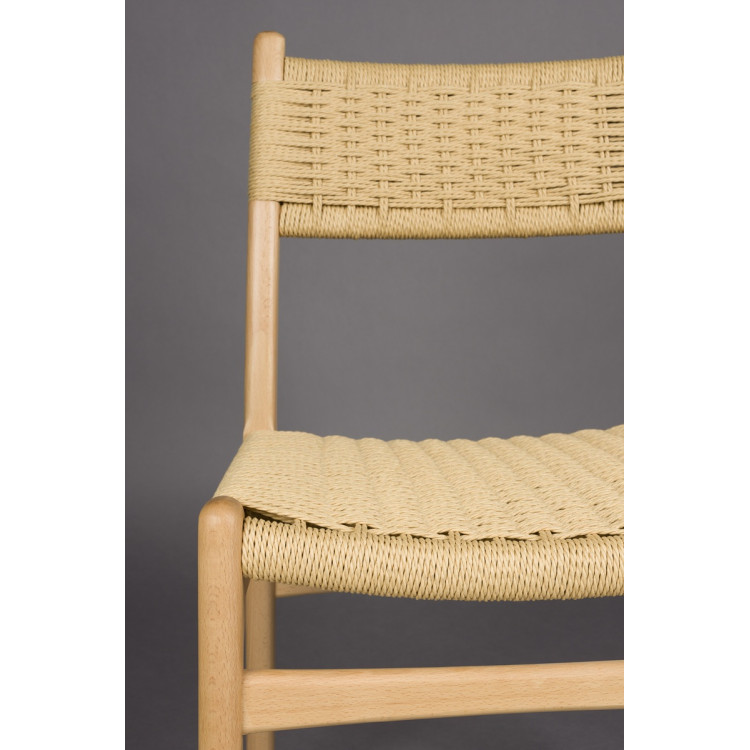Dutchbone Cecile Dining Chairs- Set of Two (Natural or Walnut) from Accessories for the Home