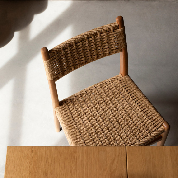 Dutchbone Cecile Dining Chairs- Set of Two (Natural or Walnut) from Accessories for the Home
