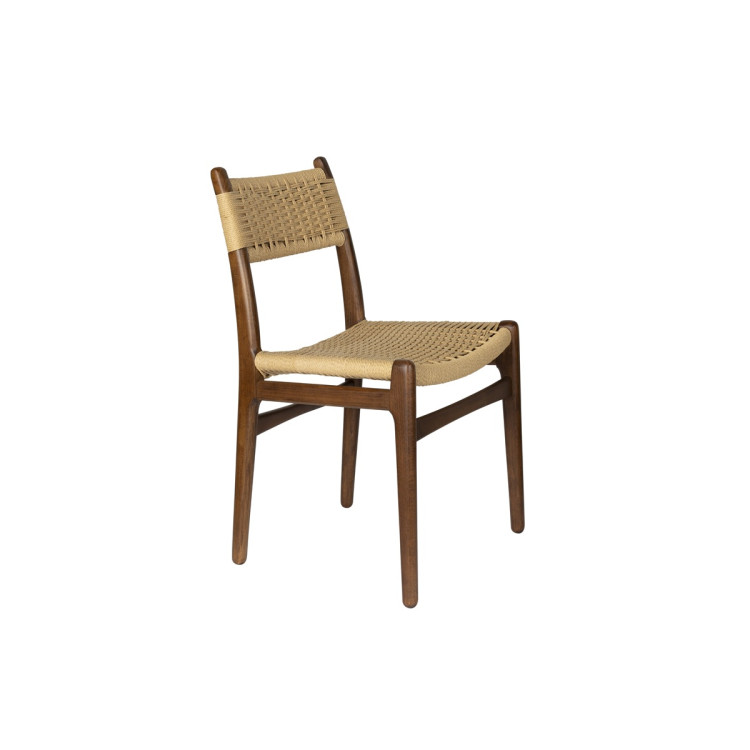 Dutchbone Cecile Dining Chairs- Set of Two (Natural or Walnut) from Accessories for the Home