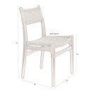 Dutchbone Cecile Dining Chairs- Set of Two (Natural or Walnut) from Accessories for the Home