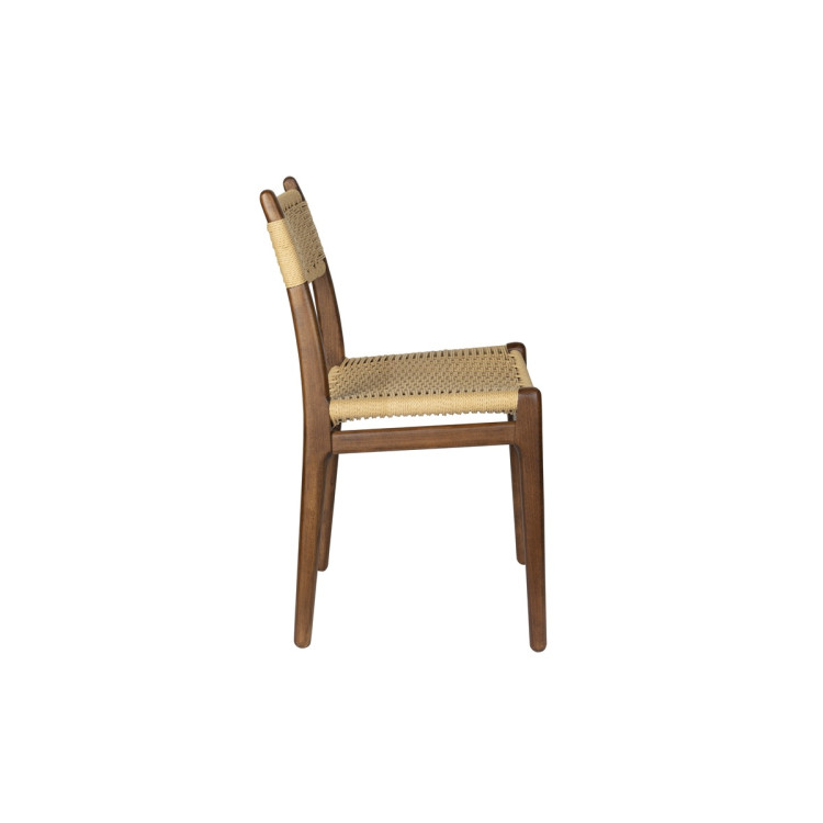 Dutchbone Cecile Dining Chairs- Set of Two (Natural or Walnut) from Accessories for the Home