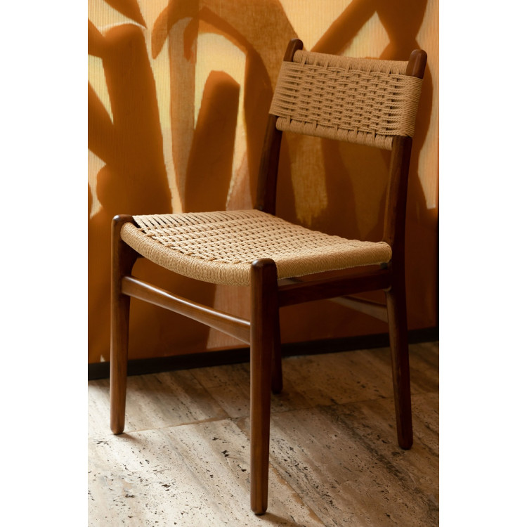 Dutchbone Cecile Dining Chairs- Set of Two (Natural or Walnut) from Accessories for the Home