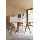 Zuiver Lotus Round Dining Table - Natural or Walnut from Accessories for the Home