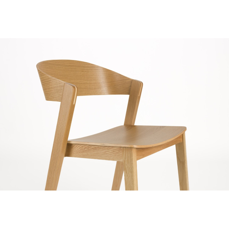 Wooz Dining Chairs- Set of Two (Natural or Walnut) from Accessories for the Home