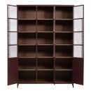 Exhibit Extra Large Burgundy Display Cabinet (3 Door) from Accessories for the Home