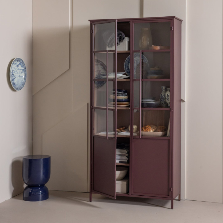 Exhibit Extra Large Burgundy Display Cabinet (2 Door) from Accessories for the Home