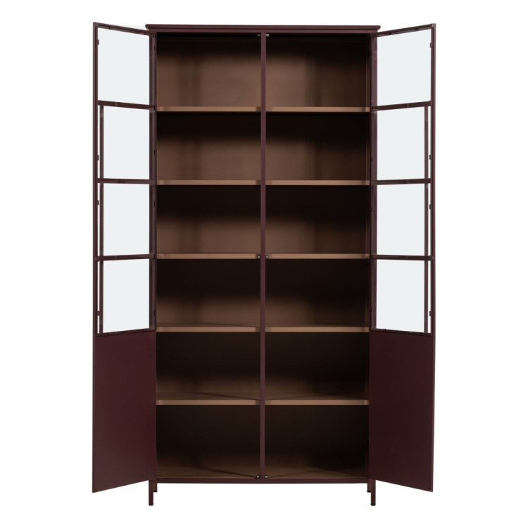 Exhibit Extra Large Burgundy Display Cabinet (2 Door) from Accessories for the Home