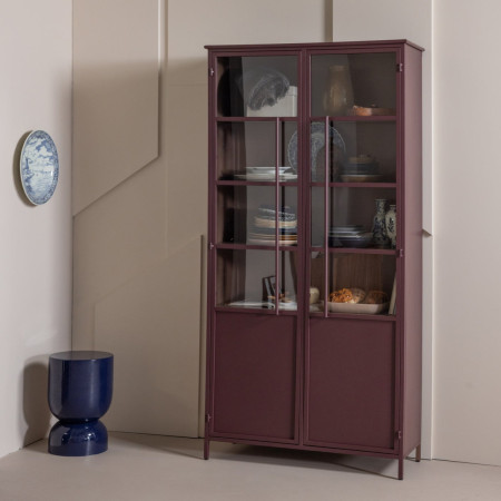 Exhibit Extra Large Burgundy Display Cabinet (2 Door) from Accessories for the Home