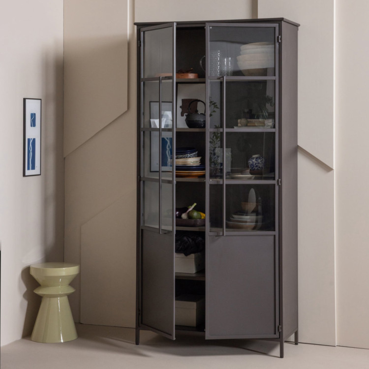 Exhibit Extra Large Dark Brown Display Cabinet (2 Door) from Accessories for the Home