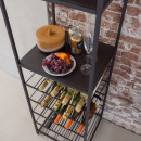 Reese Multipurpose Metal Drinks Shelf- Sand or Dark Brown from Accessories for the Home