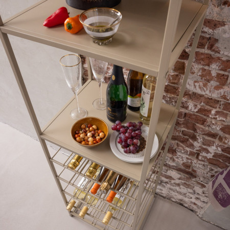 Reese Multipurpose Metal Drinks Shelf- Sand or Dark Brown from Accessories for the Home