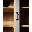 Nordal Viva Grey Wood Cabinet with Glass Doors from Accessories for the Home