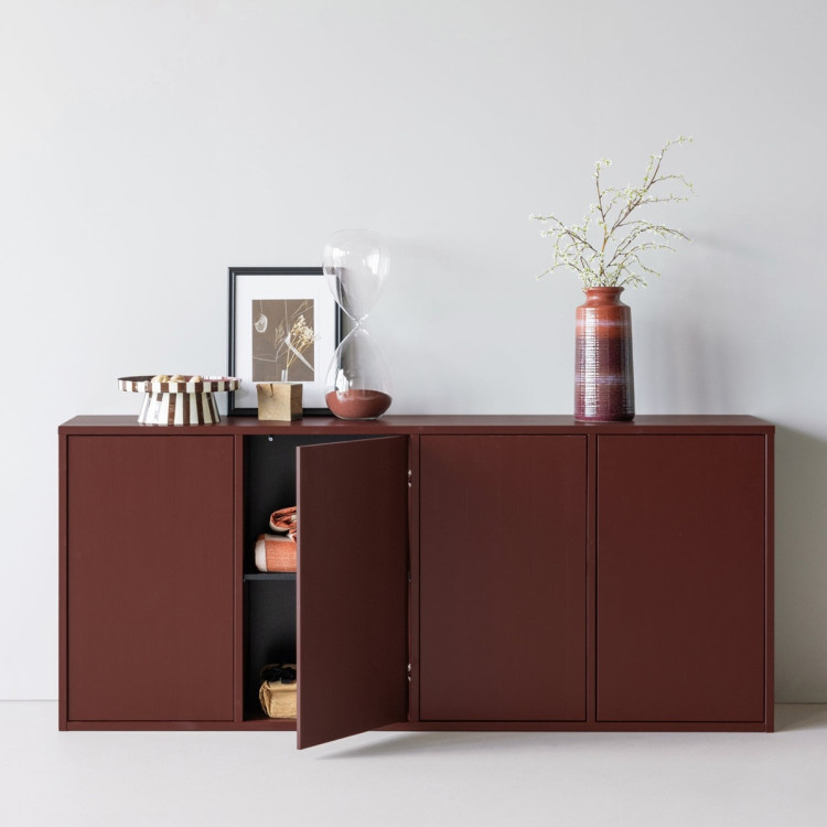 Woood Merel Pine Sideboard- Burgundy from Accessories for the Home