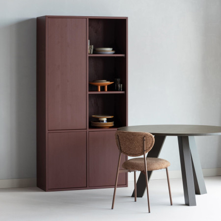Woood Merel Pine Storage Cabinet- Burgundy, Grey or Brown from Accessories for the Home