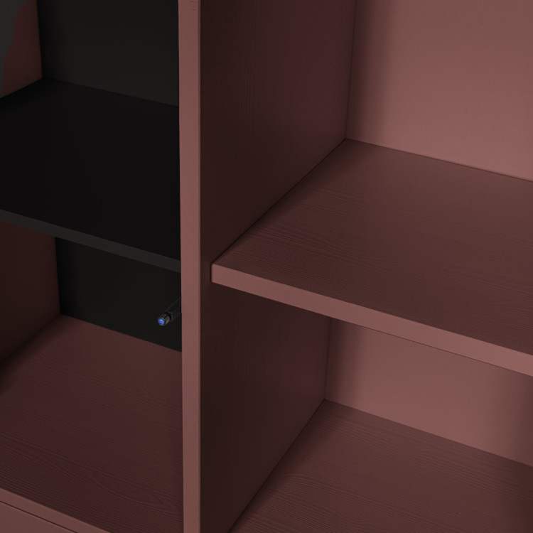 Woood Merel Pine Storage Cabinet- Burgundy, Grey or Brown from Accessories for the Home