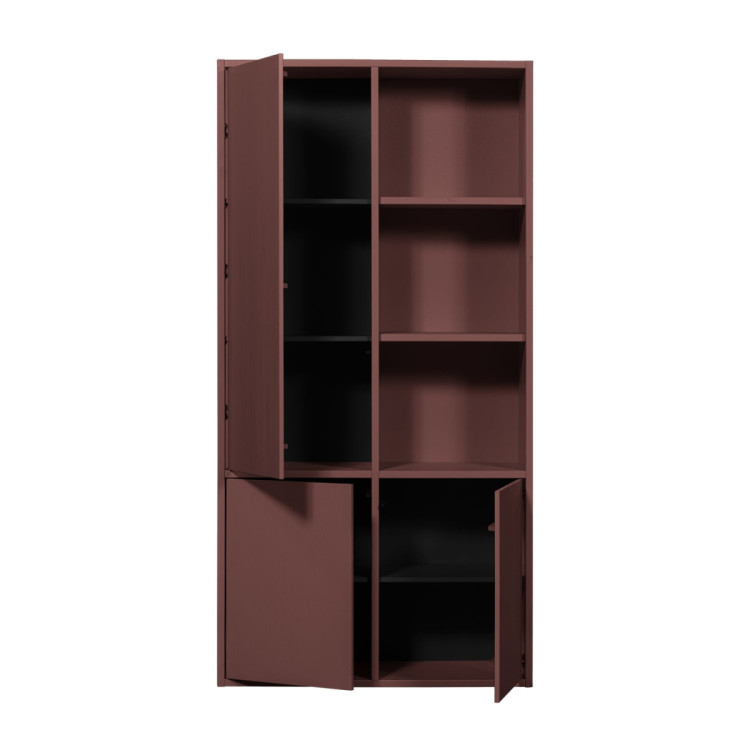 Woood Merel Pine Storage Cabinet- Burgundy, Grey or Brown from Accessories for the Home