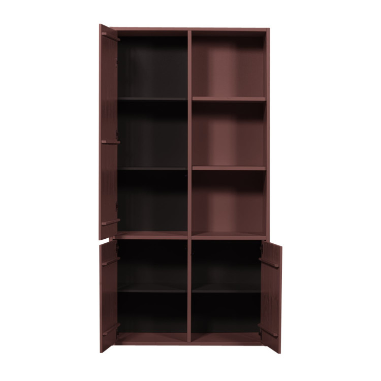 Woood Merel Pine Storage Cabinet- Burgundy, Grey or Brown from Accessories for the Home