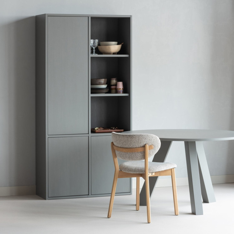 Woood Merel Pine Storage Cabinet- Burgundy, Grey or Brown from Accessories for the Home