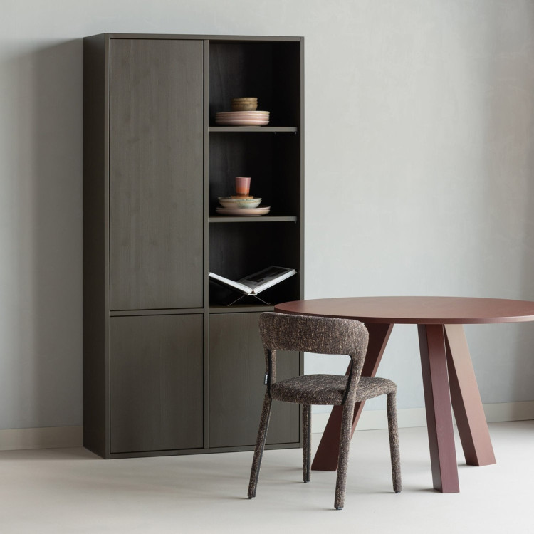 Woood Merel Pine Storage Cabinet- Burgundy, Grey or Brown from Accessories for the Home