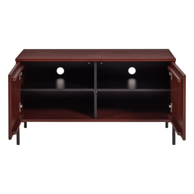 Woood Gravure Small TV Cabinet- Black, Natural, Espresso, Dust or Burgundy from Accessories for the Home