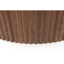 Mitch Walnut Round Ribbed Coffee Table from Accessories for the Home