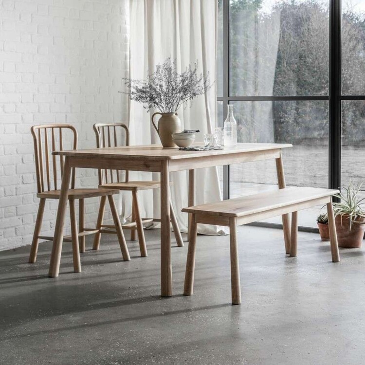 Laholm Solid Oak Dining Bench from Accessories for the Home Laholm Solid Oak Dining Bench from Accessories for the Home