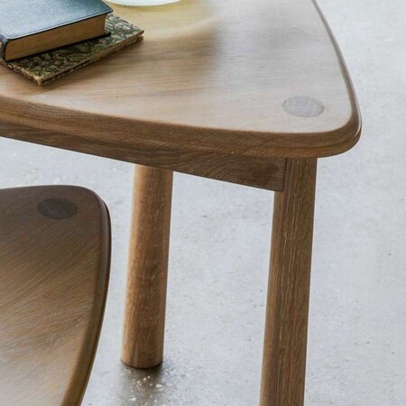 Laholm Solid Oak Nest of Two Tables from Accessories for the Home 2