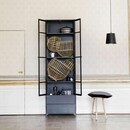 Tinekhome Tall Metal Black Iron Display Cabinet from Accessories for the Home