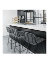 HK Living Rattan Bar Stool Black from Accessories for the Home