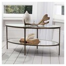 Hudson Aged Bronze Oval Coffee Table from Accessories for the Home