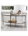 Hudson Aged Bronze Oval Coffee Table from Accessories for the Home