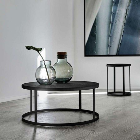 Muubs Black Stone and Iron Coffee Table from Accessories for the Home