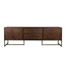 Dutchbone Class Dark Wood Low Sideboard from Accessories for the Home