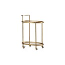 BePureHome Push Antique Brass Drinks Trolley from Accessories for the Home