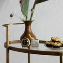 BePureHome Push Antique Brass Drinks Trolley from Accessories for the Home