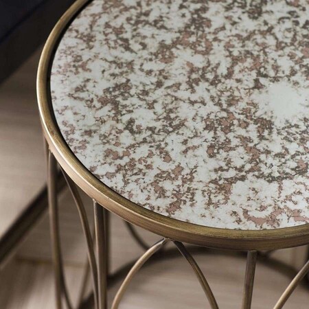 Halle Brass and Glass Side Table from Accessories for the Home 2