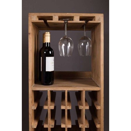 Dutchbone Claude Fir Wood Wine & Glass Cabinet from Accessories for the Home 2