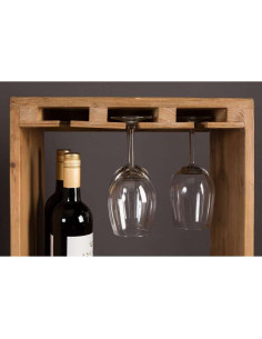 Dutchbone Claude Fir Wood Wine & Glass Cabinet from Accessories for the Home