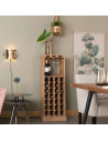 Dutchbone Claude Fir Wood Wine & Glass Cabinet from Accessories for the Home