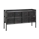 Nordal Portland 8-Drawer Black Iron Console from Accessories for the Home