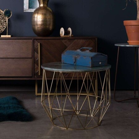 Dutchbone Boss Round Marble Side Table from Accessories for the Home 2