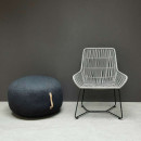 Hubsch Small Wool Pouffe from Accessories for the Home