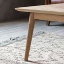 Malmo Chevron Inlay Solid Oak Coffee Table from Accessories for the Home