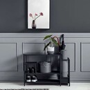 Nordal Iron Shoe Rack with Black Shelves from Accessories for the Home