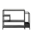 Nordal Iron Shoe Rack with Black Shelves from Accessories for the Home
