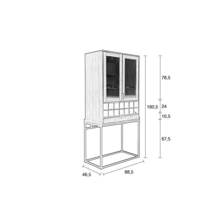 Zuiver Travis Wine Cabinet from Accessories for the Home Zuiver Travis Wine Cabinet from Accessories for the Home